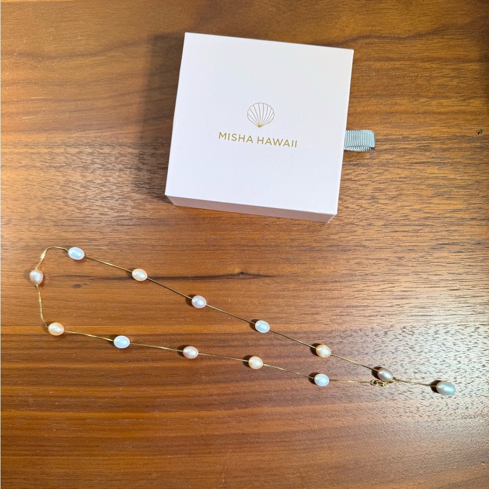 Mishia Hawaii Ingrid Y Pearl Necklace